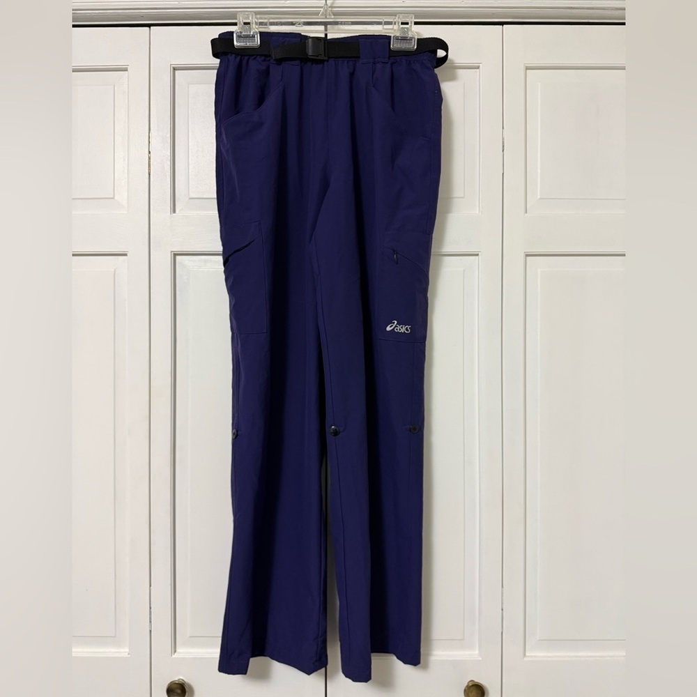 Asics Deep Blue Semi Fitted Scrub Pants Style # WB0555 Medium Stretchy